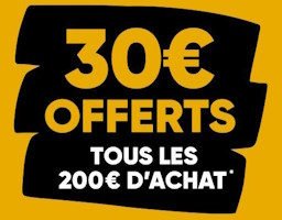 adhérents fnac+ : 30€ offerts tous les 200€ d'achats