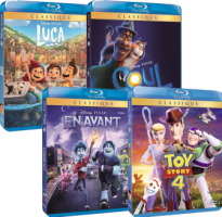 4 blu-ray Disney Pixar pour 30€