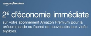 2€ de réduction par précommande de jeu pour les membres Amazon Premium