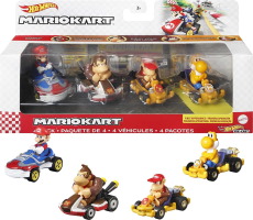 Coffret 4 véhicules Mario Kart Hot Wheels