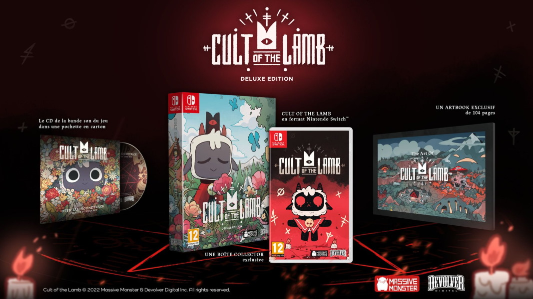 [PS4/PS5, ONE/SERIES, SWITCH] Cult of the lamb Cult-of-the-lamb-edition-deluxe-switch-contenu