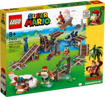 Extension Lego Super Mario : Course de chariot de mine de Diddy Kong