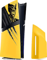 Fa&ccedil;ades PS5 Pro Marvel's Wolverine jaunes