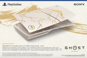 Façades pour PS5 Slim édition limitée Ghost of Yōtei