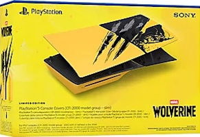Fa&ccedil;ades PS5 Slim Marvel's Wolverine jaunes