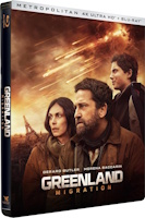Greenland: Migration &eacute;dition steelbook (blu-ray 4K)