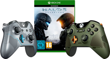 Halo 5 Guardians + manette Spartan Lock ou Master Chief (Xbox One)