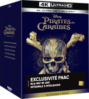 Intégrale "Pirates des Caraïbes" édition steelbook (blu-ray 4K)
