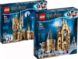 Lego Harry Potter : La tour d'astronomie de Poudlard + La tour de l'horloge de Poudlard