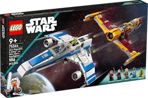 Lego Star Wars : L’E-wing de la Nouvelle République contre le chasseur de Shin Hati