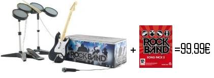 Rock Band Song Pack 2 + Kit d'instruments = 99,99€