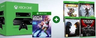 Xbox One + Kinect + Dance Central Spotlight + Halo 5 + Rise of the Tomb Raider + Gears of War Ultimate Edition + Rare Replay