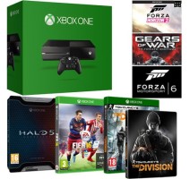 Xbox One 500 Go + FIFA 16 + Halo 5 édition limitée + The Division + Gears of Wars + Forza Motorsport 6 + Forza Horizon 2