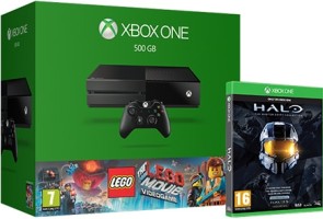 Xbox One 500 Go + Lego la grande aventure + Halo: The Master Chief Collection